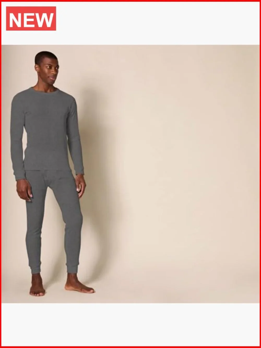 Men's Thermal Waffle Knit Long Johns Underwear Set Cold Weather